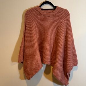 Coco + Carmen Blush Knit Poncho